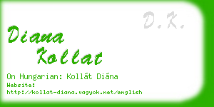 diana kollat business card
