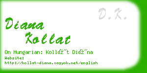 diana kollat business card